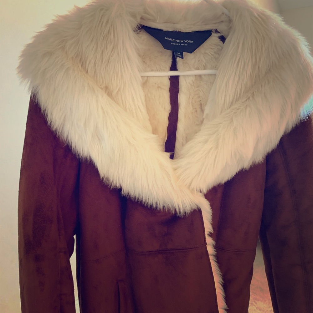 Marc New York beautiful faux Sherpa winter coat